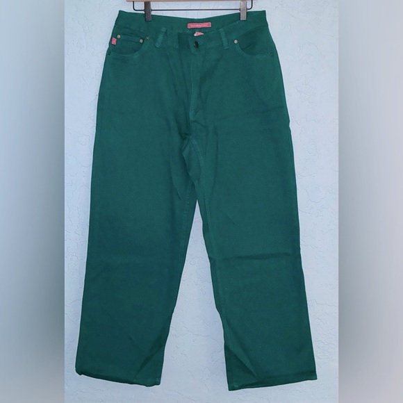 Woman Within Natural Fit  Green Wide-Leg Jean (NWOT) - Picture 1 of 10